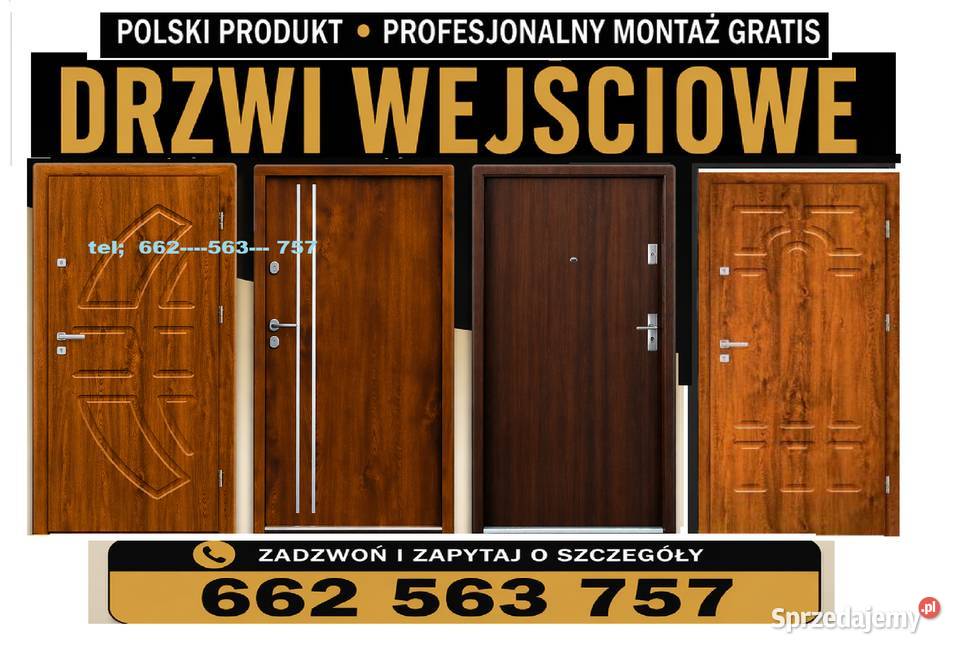 Drzwi wejściowe zewnętrzne akustycznr Czeladź sprzedam