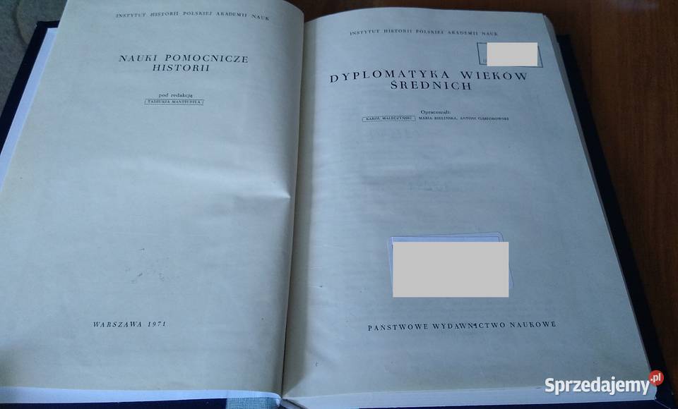 Dyplomatyka wieków średnich Maleczyński twarda pomorskie Gdańsk