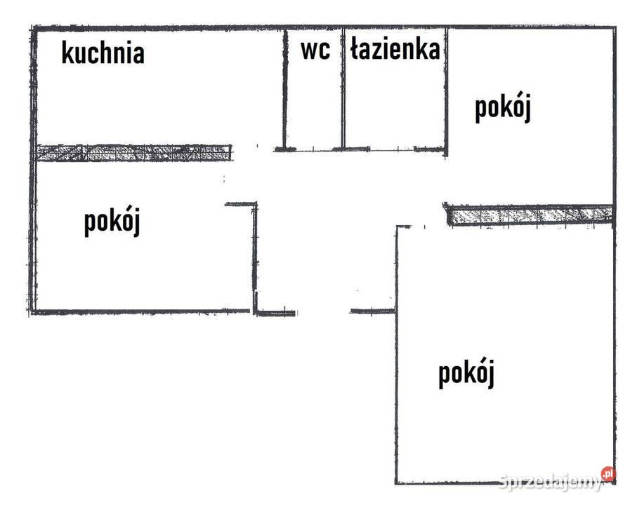 Mieszkanie 605 m2 ciepłe i ciche 3 pokoje blok mazowieckie Radom