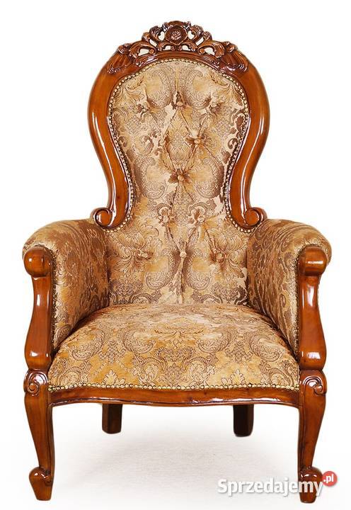 Nowy Fotel ludwikowski Chesterfield 80116 Września