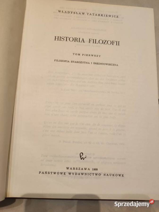 Historia filozofii Władysław Tatarkiewicz 3 tomy świętokrzyskie Kielce