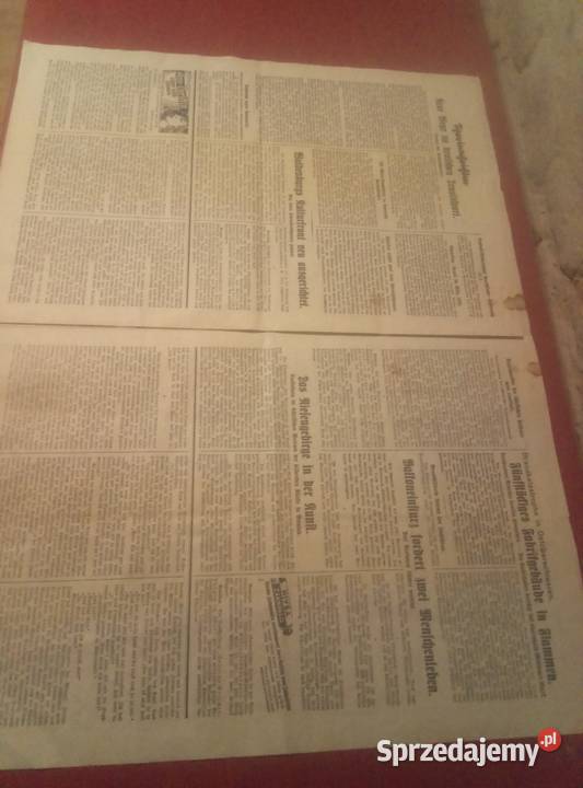 Niemiecka Gazeta z 1937 roku Oleszna