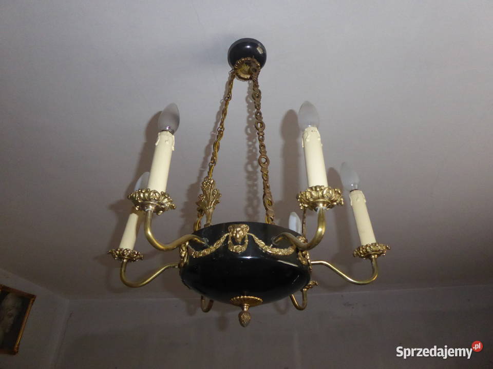 MOSIĘŻNY STYLOWY ŻYRANDOL Lampy wiszące Ostróda