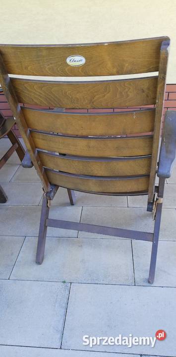 Drewniane fotele ogrodowe leżak krzesło fotel Garwolin