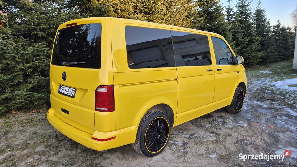 Volkswagen T6 7osobowy manual 154 Alu 19 16r Rok produkcji 2016 Transporter wielkopolskie sprzedam