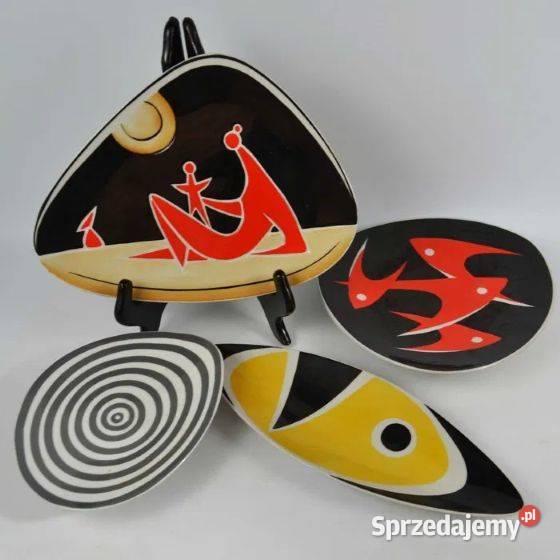 Patera art deco Zsolnay Trk Jnos Węgry lata 60te Warszawa