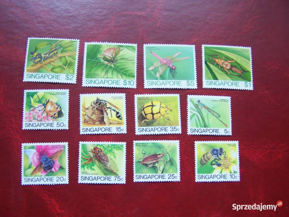 Singapur 1985 MNH Mi 46374 Fauna Owady śląskie Tychy
