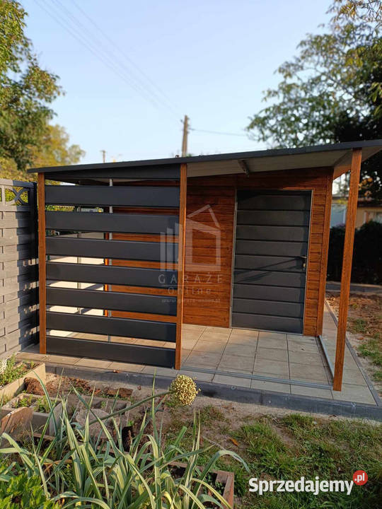 Schowek domek ogrodowy 35x3m wiata 2m drzwi okno Przasnysz