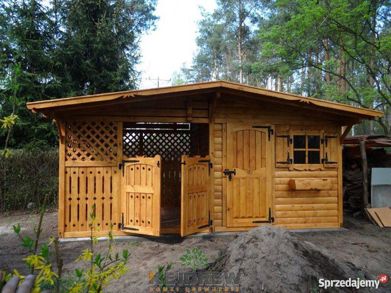 Duży domek z zamykaną drewutnią Hubert domek śląskie sprzedam