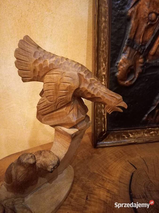 Rzeźba drewniana Cietrzew