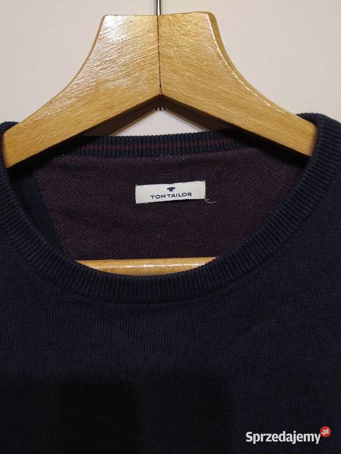 Tom Tailor M sweter bawełniany granatowy długi Kraków