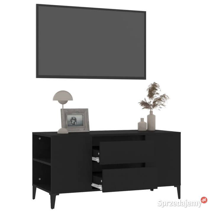 Szafka pod TV czarna 102x445x50 materiał Warszawa sprzedam