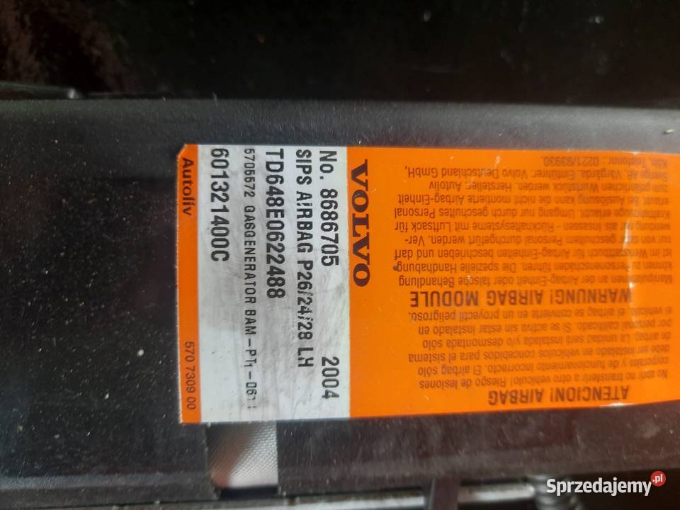 VOLVO V70 PODUSZKA POWIETRZNA AIRBAG FOTELA Kielce