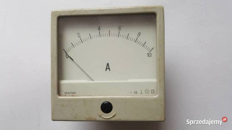 Amperomierz analogowy zakres 010A Garwolin