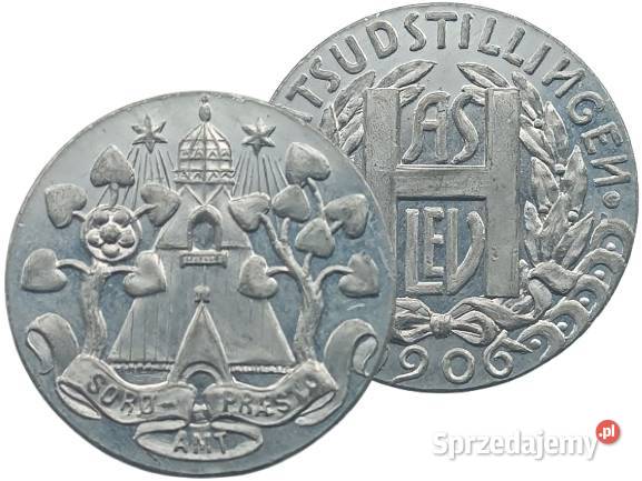 1906 MEDAL WYSTAWY HRABSTWA HASLEV W DANII podkarpackie Rzeszów