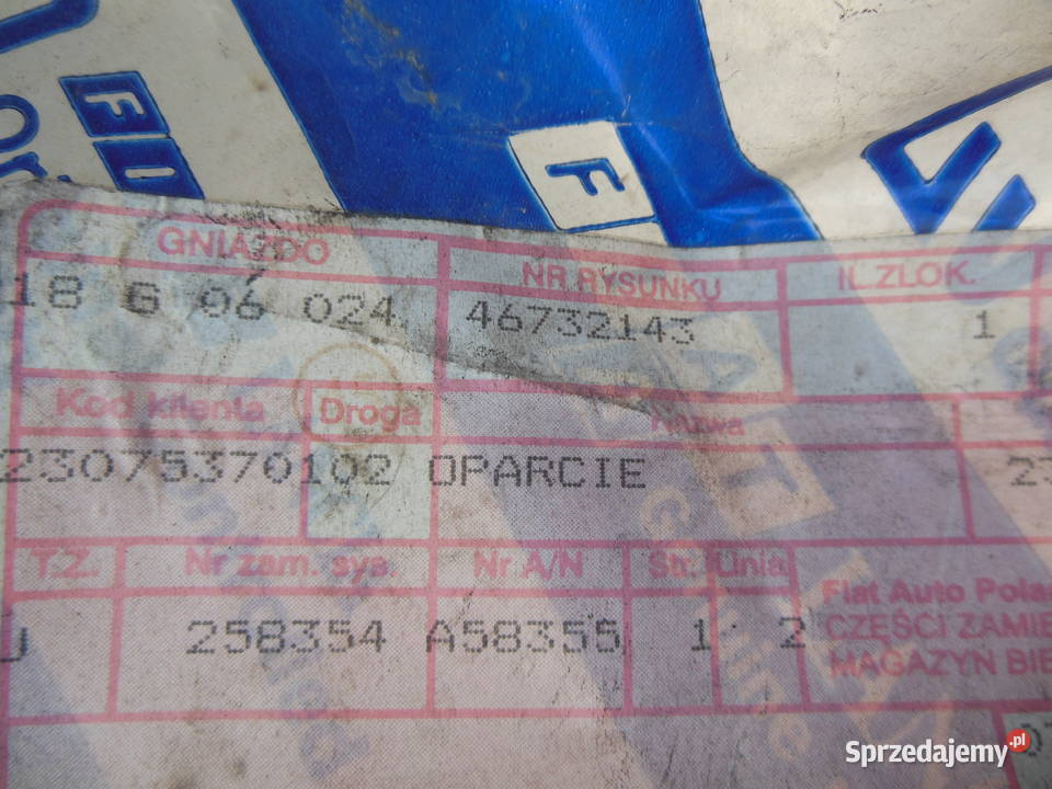 KANAPA FIAT CINQUECENTO 7669695 1997 R Kozy