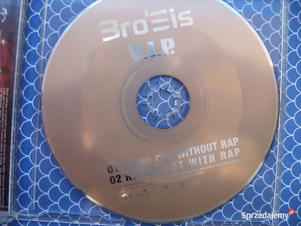 RAP singiel CD BROSIS VIPCUT WITHOUT 2003 Wołów