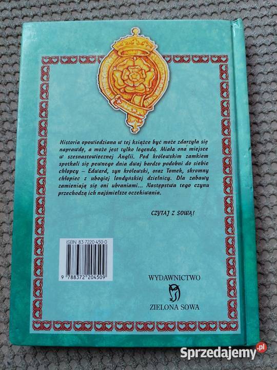 Książę i żebrak Mark Twain twarda Książki dla dzieci małopolskie
