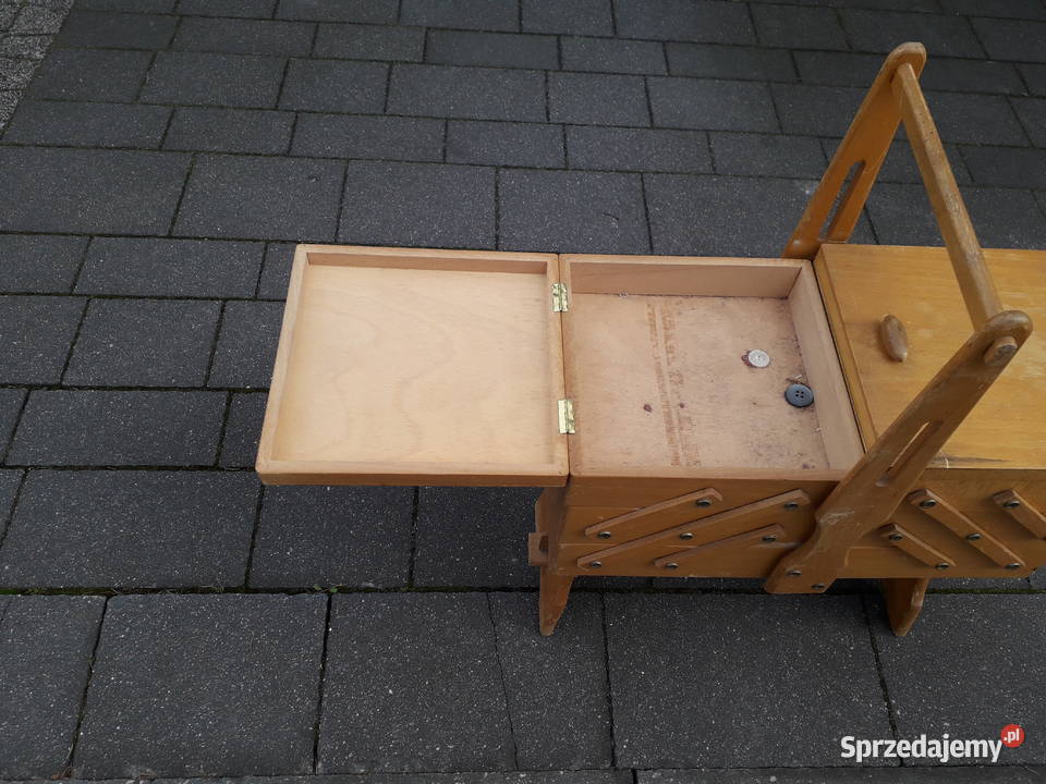 Stary niciak przybornik na kolekcje na nóżkach Warszawa sprzedam