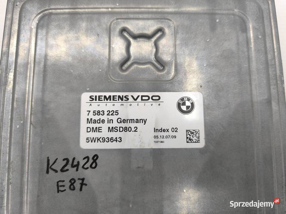 KOMPUTER STEROWNIK SILNIKA BMW 1 E87 E81 LIFT Komputery