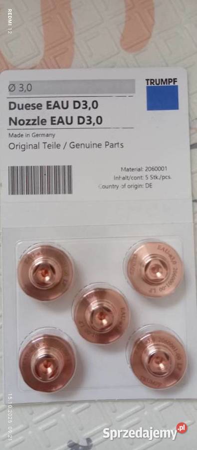 TRUMPF dysze EAU 30