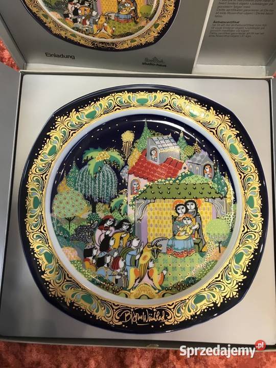 Talerz Rosenthal Bjrn Wiinblad Kolędy na