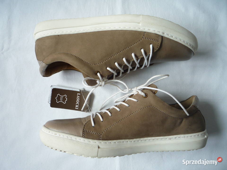 Nowe Lasocki 39 dł 252 Półbuty Sneakersy Szare Szczecin