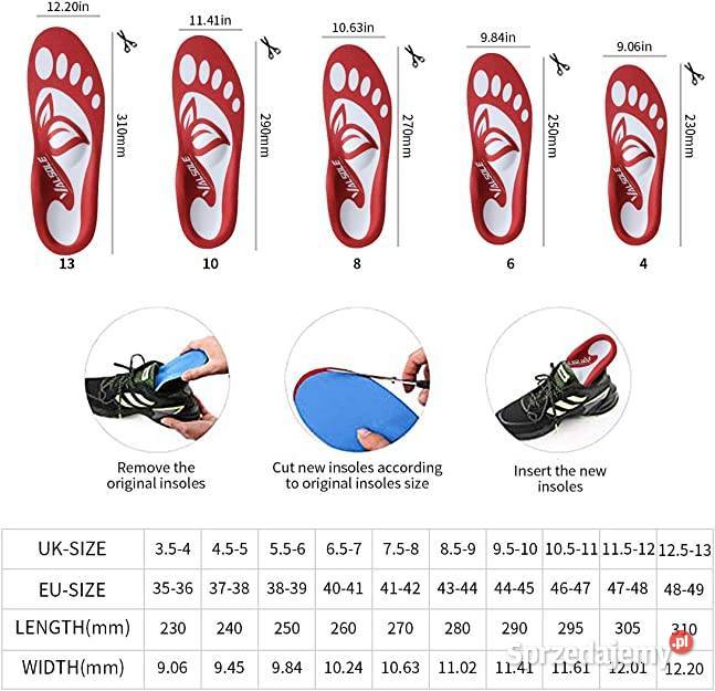 Wkładki ortopedyczne Valsole mężczyzn i kobiet Zamość