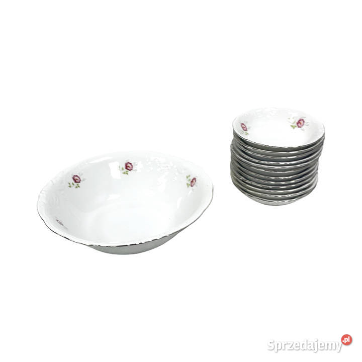 Zestaw porcelany Fabryka Porcelany Wałbrzych 13 biały Warszawa