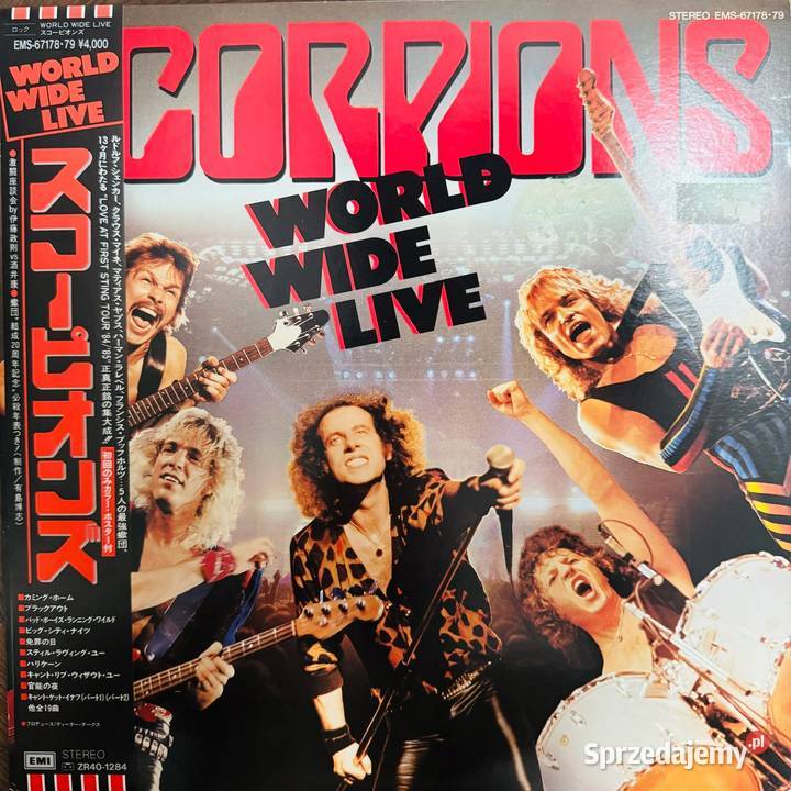 Scorpions World Wide Live NMEX Japan Obi 2 LP rock mazowieckie Warszawa