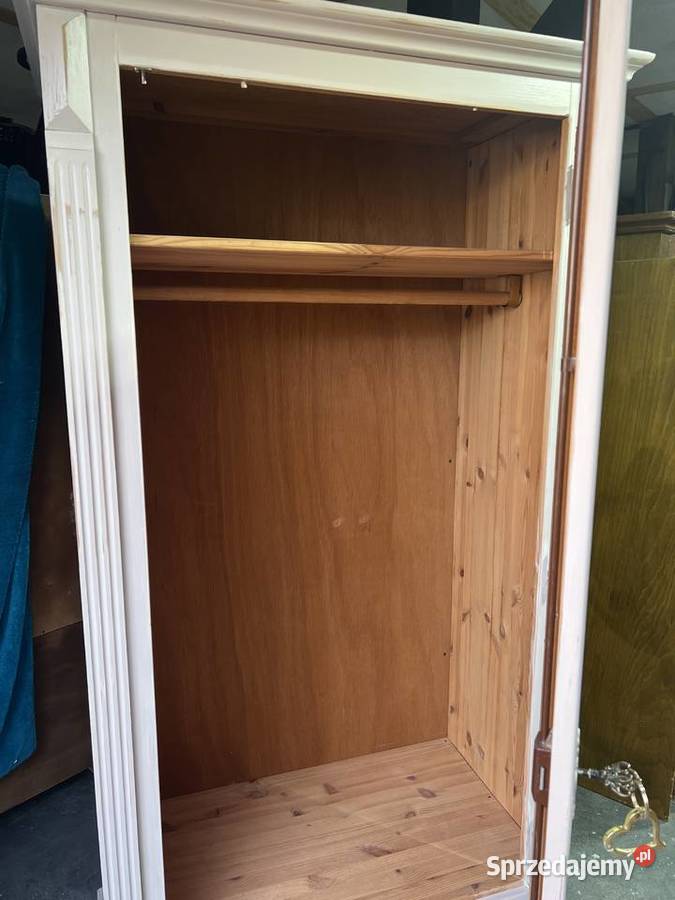 Szafa drewniana z owalnym lustrem Szafy i garderoby lubuskie Żary sprzedam