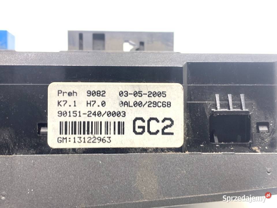 PANEL STEROWANIA NAWIEWU OPEL ASTRA H 13122963