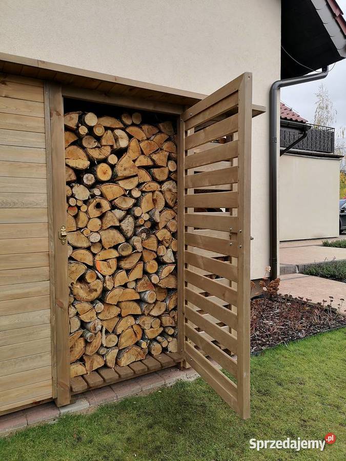 Drewutnia z domkiem narzędziowym domek ogrodowy Kalety