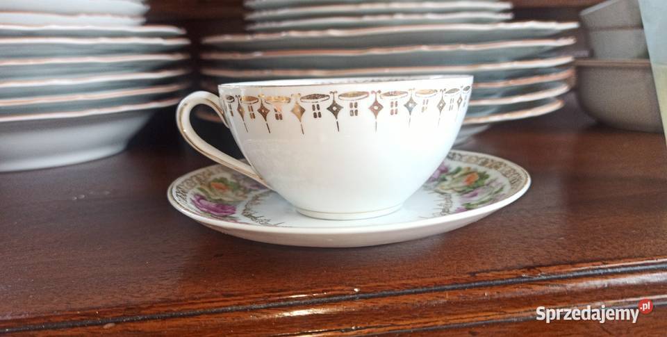 Filiżanka na spodku Rożyczki na bialej pomorskie Gdańsk