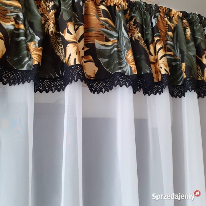 Firana liść monstera łuk mazowieckie Mława