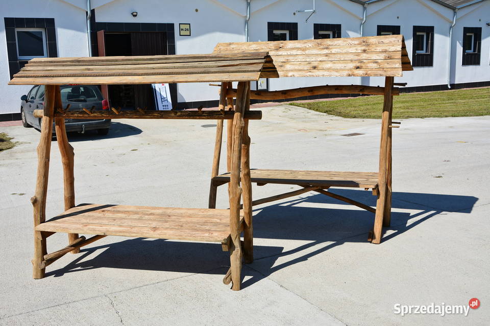 Stoiska Stragany Drewniane Stół Wiejski Drewno Wrocław