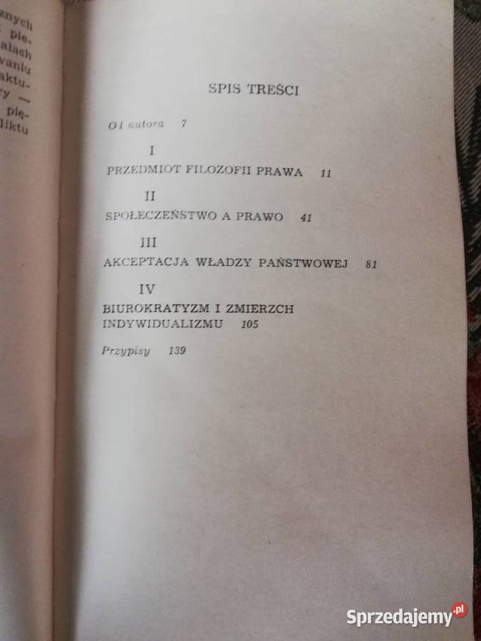 Z zagadnień filozofii prawa 2 Grzegorz Leopold Rok wydania 1984 małopolskie Kraków sprzedam