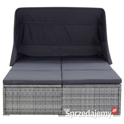 vidaXL 2osobowy leżak z poduszką polirattan Warszawa
