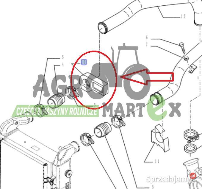 84273082 USZCZELKA GUMOWA CNH Wichrów