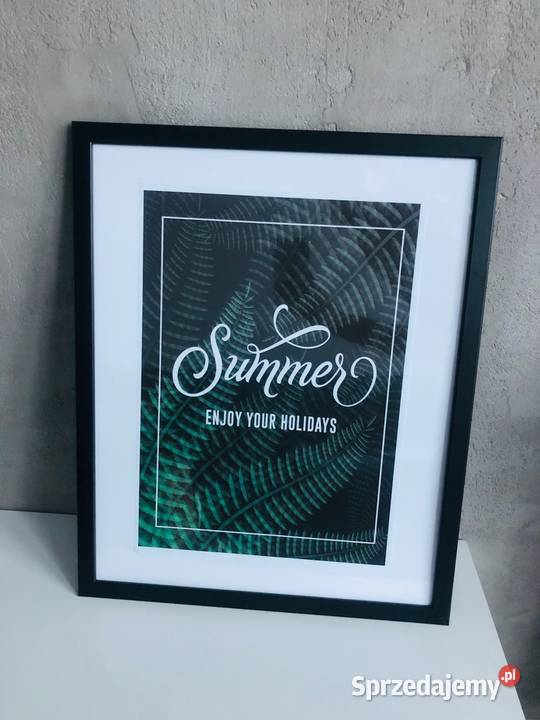 Obraz plakat liście zielony tropikalny natura 21 Łódź sprzedam