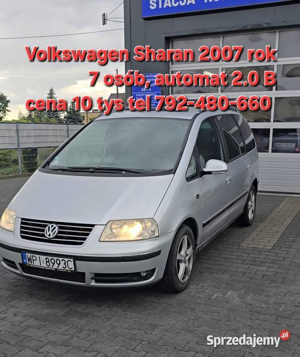 Volkswagen Sharan Automat 7 osób benzya nieuszkodzony Sharan Pionki