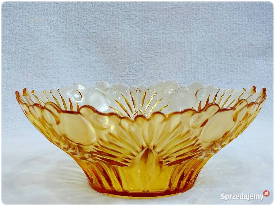 Stara Patera Misa szklana Salatera Carnival Porcelana i szkło