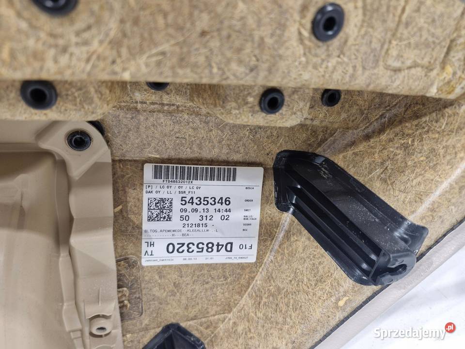 BMW 5 F10 F11 BOCZEK TAPICERKA DRZWI LEWY TYŁ Tapicerki samochodowe dolnośląskie