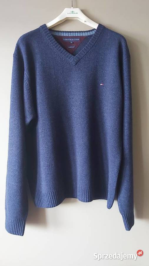 Tommy Hilfiger sweter XXL 100 lambs wool męski Swetry i golfy Lublin