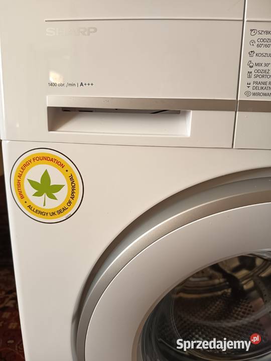Pralka Sharp 7 wsadu 1400 obr Silnik inwerterowy Pralki i suszarki Szubin