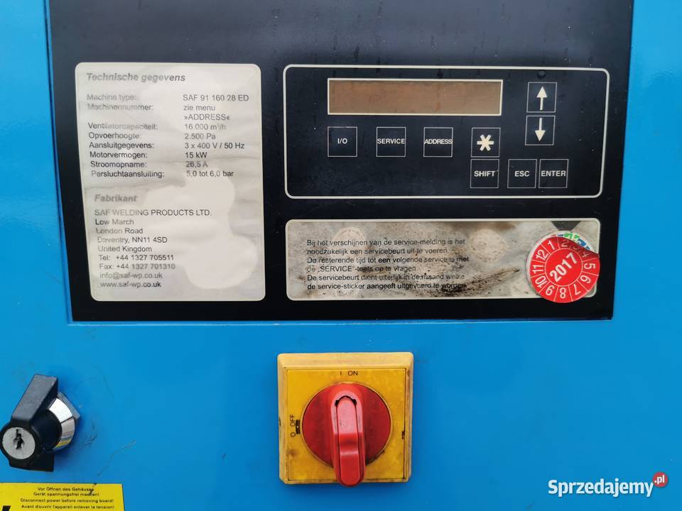 Odciąg pyłuwyciąg dymu spawalniczegofiltr Kemper Zdziechowice