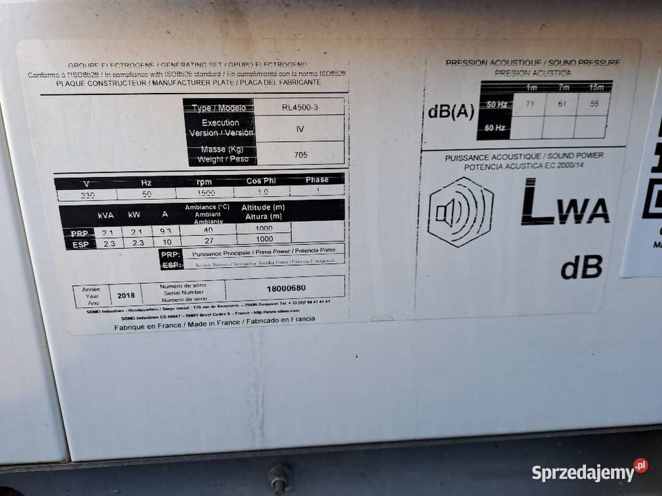 Maszt Oświetleniowy Kohler SDMO RL45003