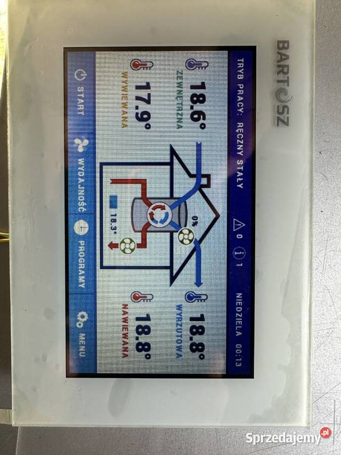 Rekuperator Bartosz Vena 500m3h