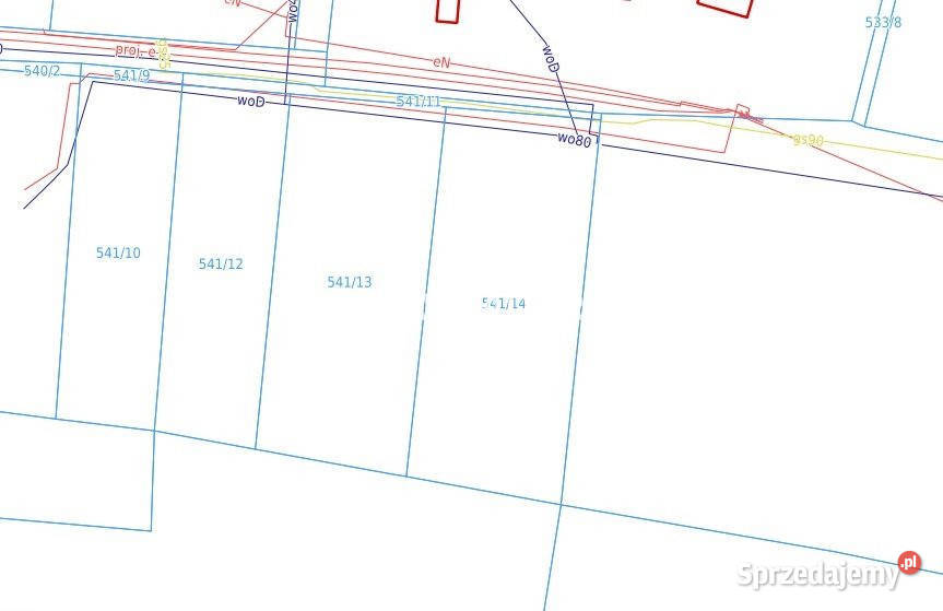 sprzedaży gruntu 868m2 Myślenice 146zł/m2