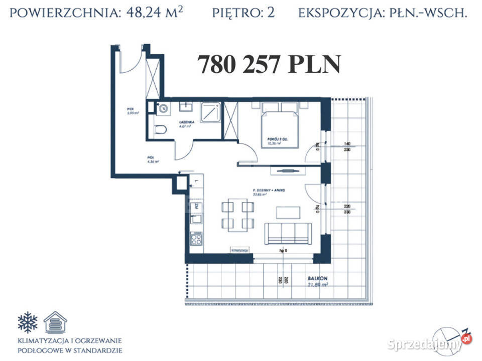 sprzedaży mieszkania 4368m2 Darłowo Nadmorska 43.68m2 zachodniopomorskie